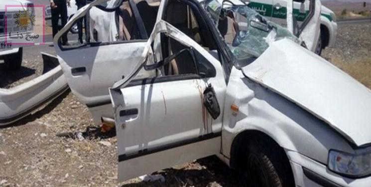 حادثه در محور یاسوج_ اصفهان/ کشته و زخمی شدن ۵ نفر در برخورد پژو و سمند