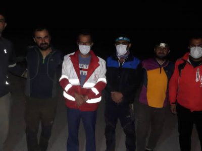 نجات جان سه نفر در ارتفاعات روستای رودبار شهرستان گچساران توسط امدادگران هلال احمر