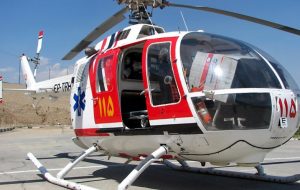 نجات جان کودک ۱۱ ساله با بالگرد اورژانس ۱۱۵