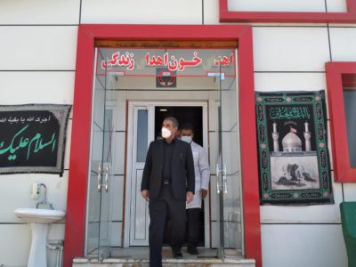 بازدید استاندار کهگیلویه و بویراحمد از اداره کل انتقال خون استان در روز عاشورا