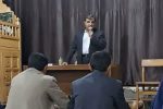 سخنرانی علی آراوند در آیین بزرگداشت مقام معلم با حضور اقشار مختلف مردم و فرهنگیان در یاسوج