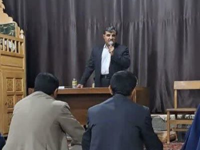 سخنرانی علی آراوند در آیین بزرگداشت مقام معلم با حضور اقشار مختلف مردم و فرهنگیان در یاسوج